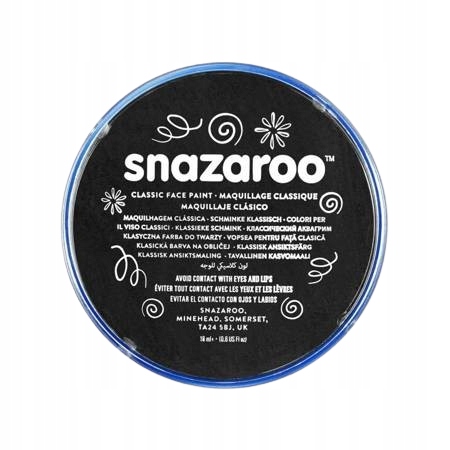 Farba do twarzy 18 ml czarna Snazaroo 1118111