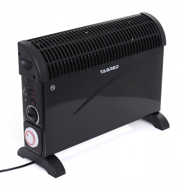 Grzejnik elektryczny konwektorowy Mocny z termostatem Turbo Timer