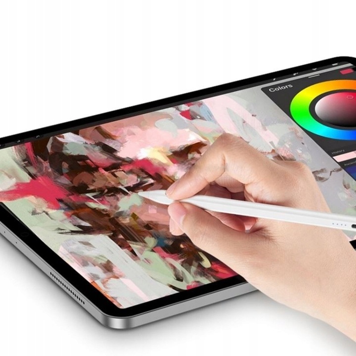 Rysik pojemnościowy aktywny dotykowy do tabletu telefonu Stylus Pen biały