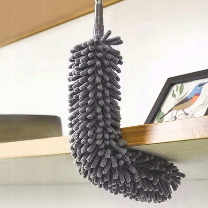 SZCZOTKA TELESKOPOWA MIOTEŁKA DO KURZU DŁUGA 280 + 3 WYMIENNE KOŃCÓWKI XXL