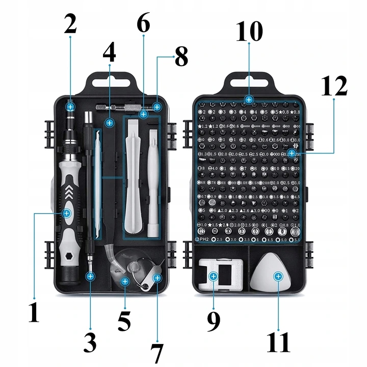 ZESTAW NARZĘDZI DO NAPRAWY TELEFONÓW TABLETÓW