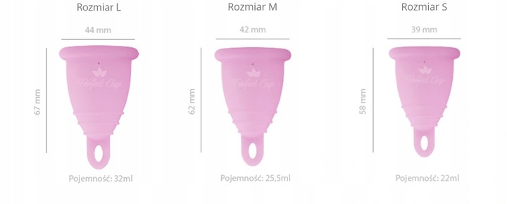 Kubeczek Menstruacyjny - Perfect Cup - Róż [S]
