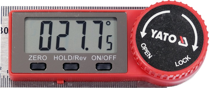 KĄTOMIERZ ELEKTRONICZNY CYFROWY YATO 300mm 360°