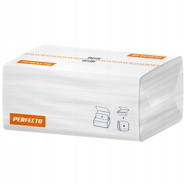 RĘCZNIK PAPIEROWY ZZ BIAŁY CELULOZA 2W Gruby Chłonny Perfecto Easy Open