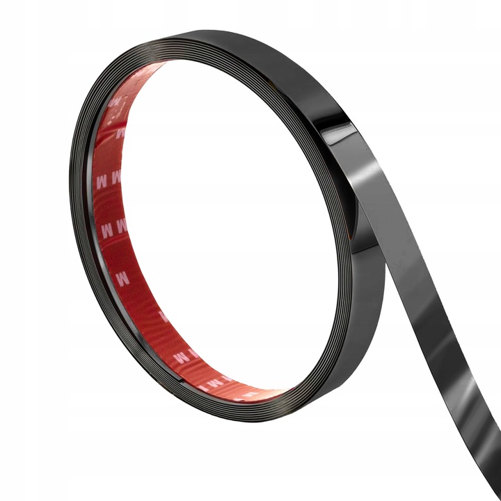 Listwa Dekoracyjna SAMOPRZYLEPNA Czarna POŁYSK Taśma Ozdobna 2cm x