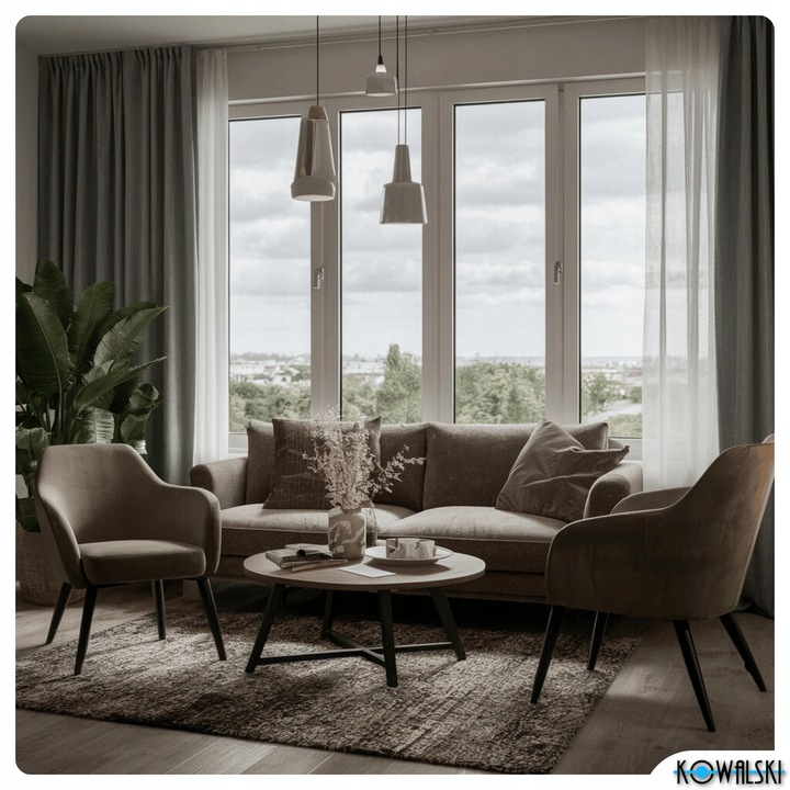 Karnisz Szyna Sufitowa Aluminiowa Podwójna Biała Żabki Agrafki 200 cm