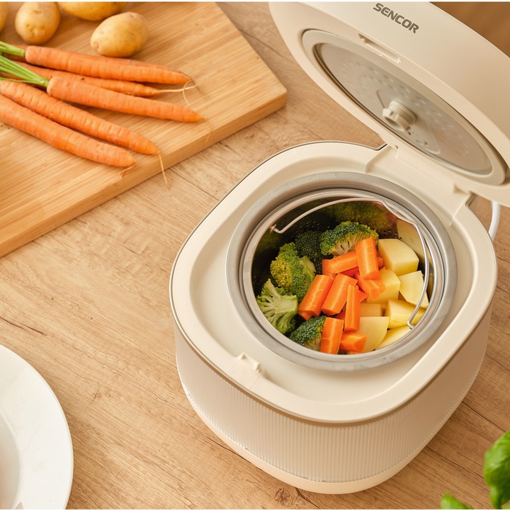 Ryżowar LOW CARB 10 FUNKCJI 2L Dotykowy Ekran 500W Sencor SRM 2000WH