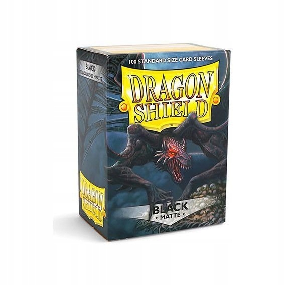 Koszulki na karty Dragon Shield Czarne Black Matte