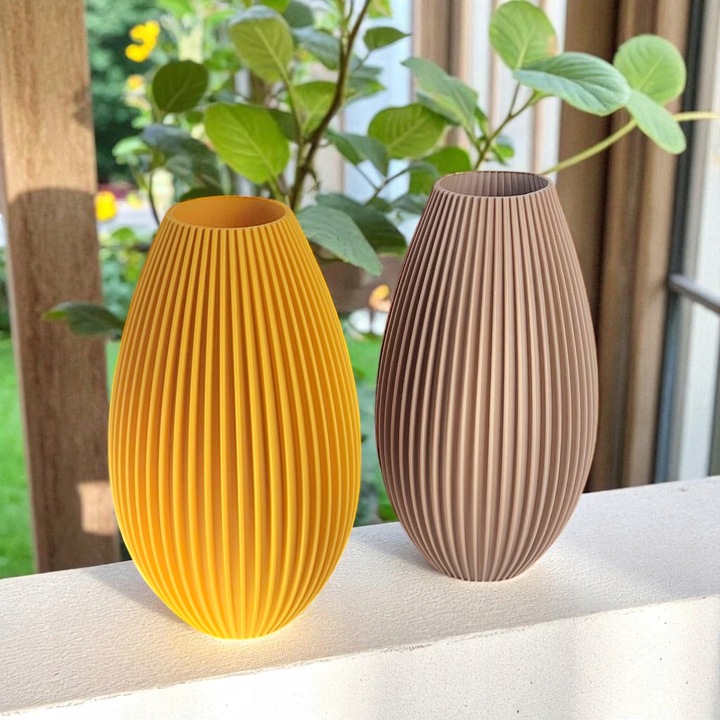 Wazon nietłukący 20 cm skandynawski Nowoczesny wazon 3D sztuczne kwiaty