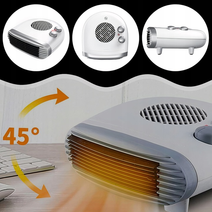 FARELKA MOCNY GRZEJNIK TERMOWENTYLATOR ELEKTRYCZNY STOJĄCY TERMOSTAT