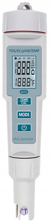 Miernik tester pH TDS EC Temp ATC 4w1 konduktometr