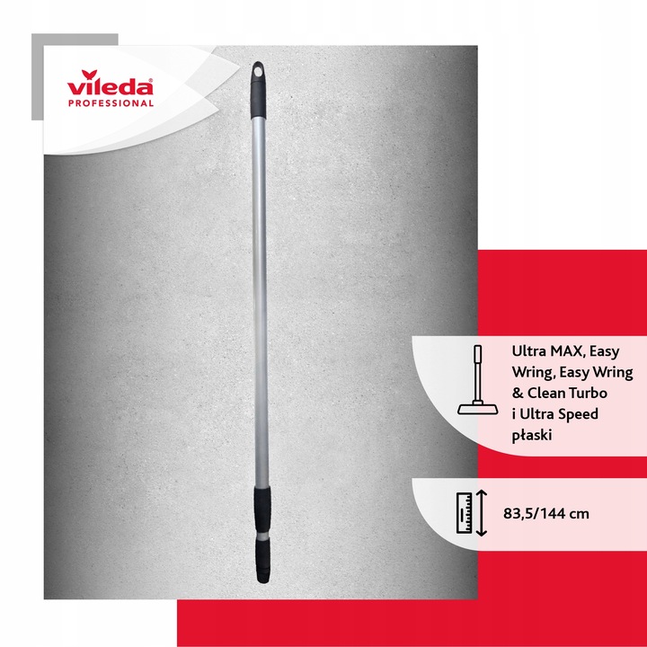 Kij teleskopowy VILEDA do mopa Ultra Speed Mini z drążkiem