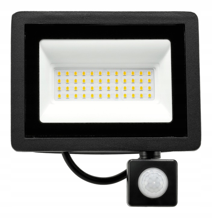 Halogen LED 50W 4500lm Lampa z Czujnik Ruchu Zmierzchu Naświetlacz