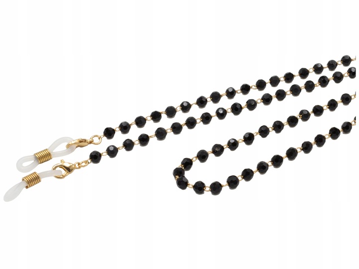 ŁAŃCUSZEK DO OKULARÓW ZAWIESZKA OZDOBA NA OKULARY MODNY Z KAMYKAMI