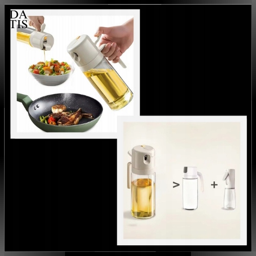 DOZOWNIK DO OLEJU OLIWY OCTU BUTELKA SZKLANA SPRAY SPRYSKIWACZ 550 ml