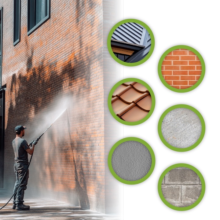 PŁYN DO MYCIA ELEWACJI KOSTKI BRUKOWEJ DACHÓW KONCENTRAT WYSOKA JAKOŚĆ 1L