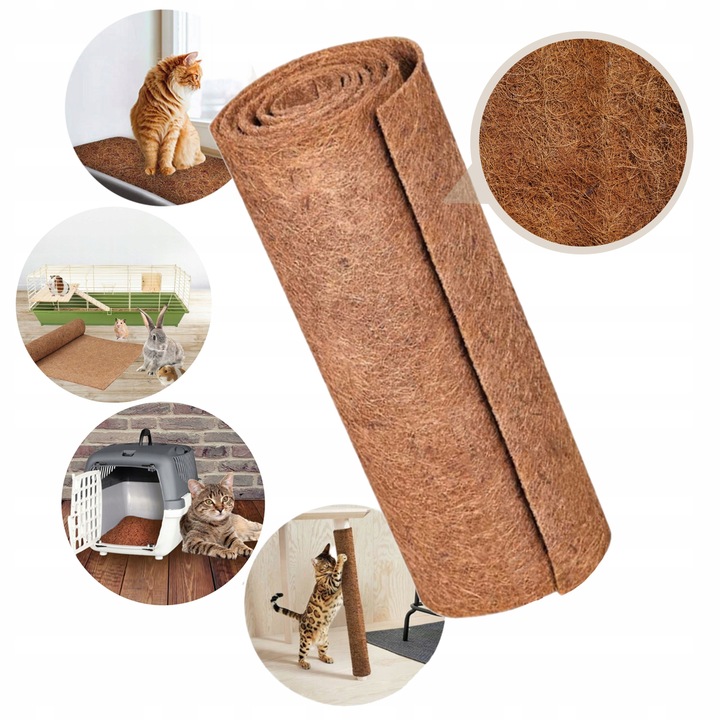 MATA KOKOSOWA PODŁOŻE JAK ŻWIREK DO KLATKA KOJEC DLA KRÓLIKA GRYZONI XL