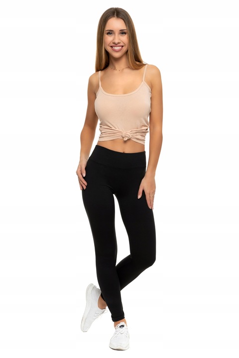 Moraj Legginsy Damskie z Wysokim Stanem Mocno Kryjące efekt Peach Touch