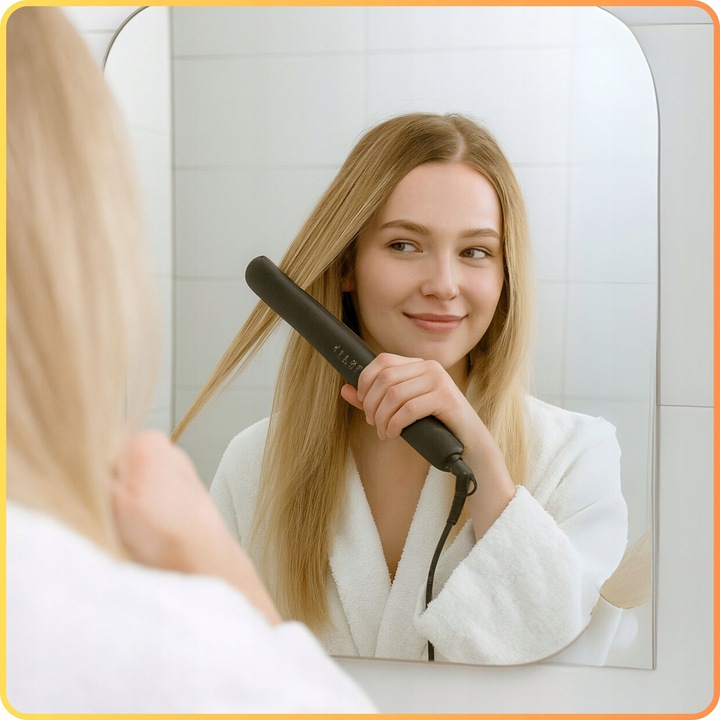 Prostownica do włosów ceramiczna 2w1 Jonizacja Kreci włosy Regulacja