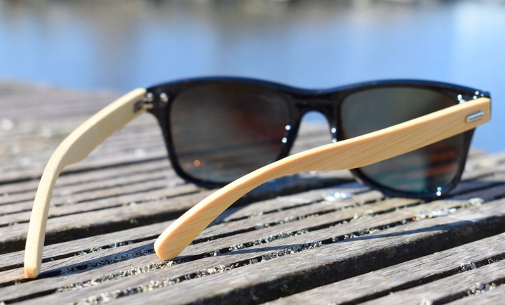 OKULARY PRZECIWSŁONECZNE LUSTRZANKI DREWNIANE