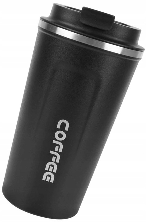 Kubek termiczny COFFEE herbatę Stal Czarny termos kawę szczelny 510ML