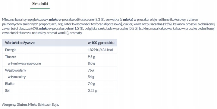 Mokate cappuccino z belgijską czekoladą 110 g