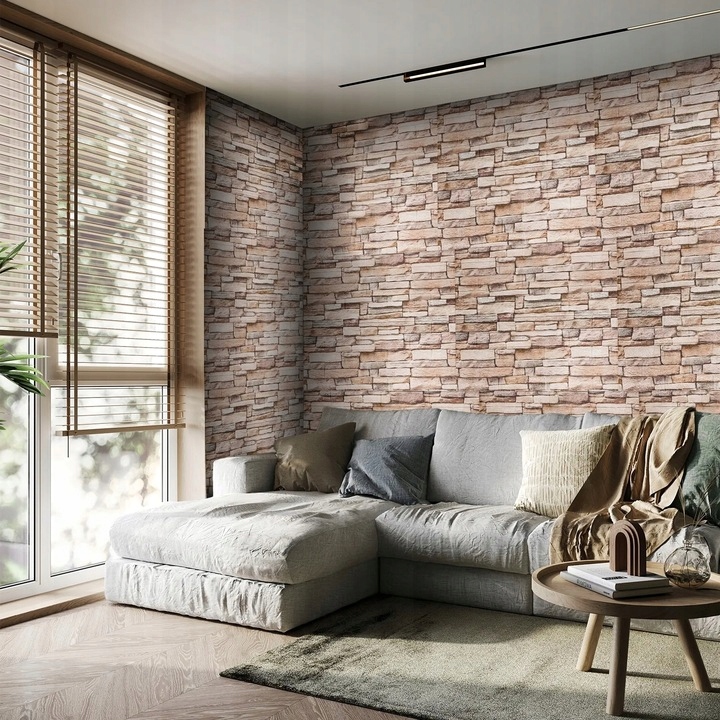 10x Samoprzylepne Panele Ścienne Tapeta z Cegły Panel Ścienny 3D 77 x 70cm