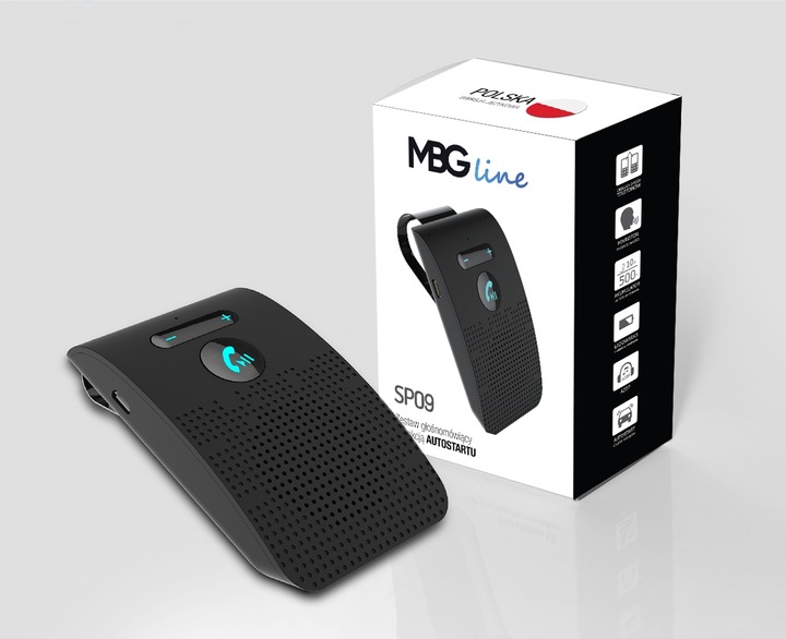ZESTAW GŁOŚNOMÓWIĄCY BLUETOOTH autostart mówi Po POLSKU ładowarka przewód