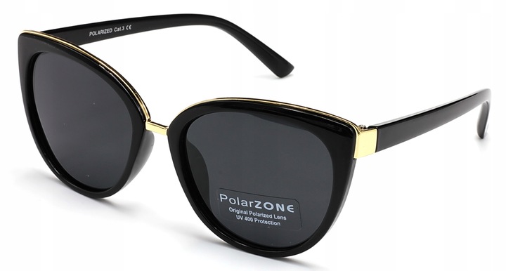 OKULARY PRZECIWSŁONECZNE DAMSKIE POLARYZACYJNE filtr UV 400 modne kocie