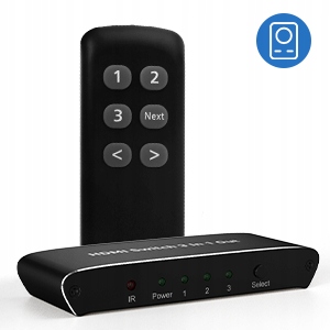 ROZDZIELACZ PRZEŁĄCZNIK SWITCH 3x HDMI 4K HDMI2.0 4K@60HZ