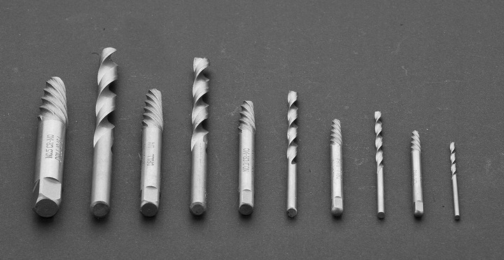 Wykrętaki do zerwanych śrub 10 szt. NEO 09-609