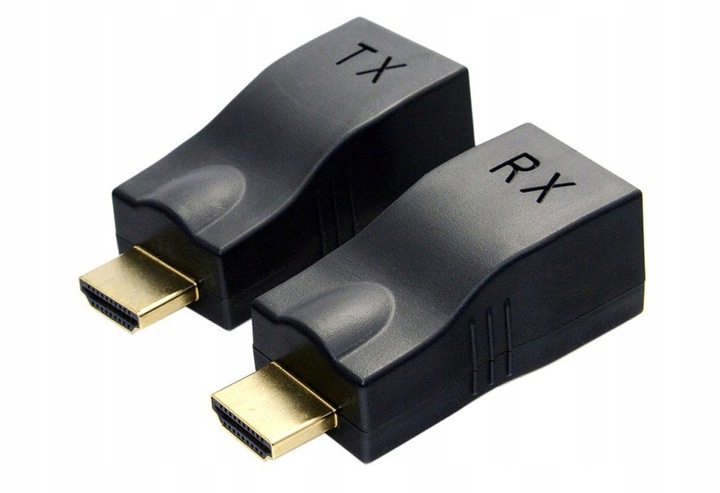 EXTENDER HDMI PRZEZ ZŁĄCZE RJ45 CAT 5E/6 30M 4K