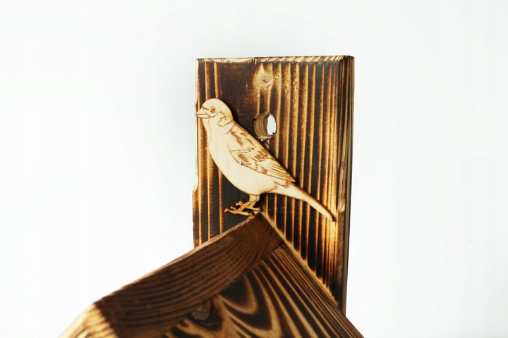 DREWNIANY karmnik dla PTAKÓW budka góralski POLSKI HIT DOMEK