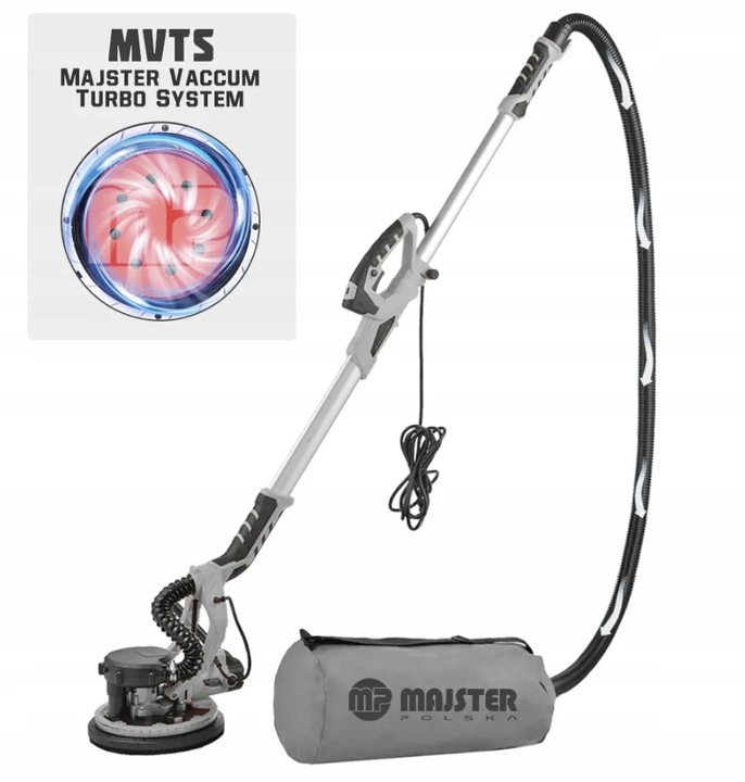 SZLIFIERKA ŻYRAFA majster PRO Polska ŚCIAN TYNKÓW LED TORBA 2000W