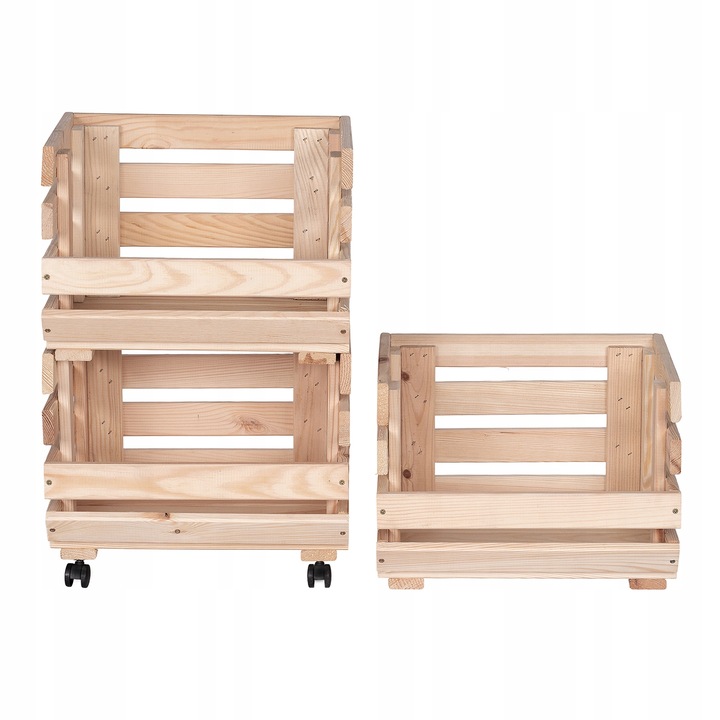 Skrzynki skrzynka pojemnik na warzywa owoce 4 kółka regał PRODUCENT