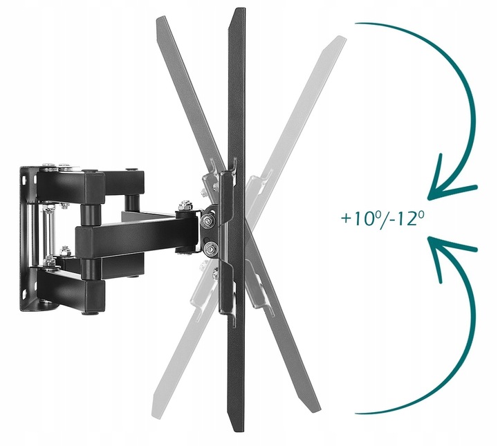 EXTRA MOCNY OBROTOWY UCHWYT na TELEWIZOR WIESZAK TV 32-80 cali