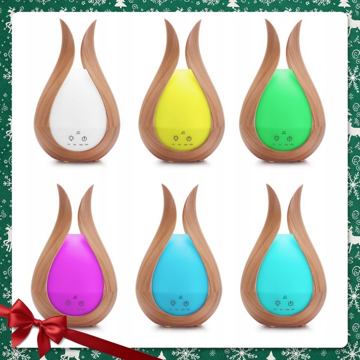 NAWILŻACZ POWIETRZA DYFUZOR ZAPACHOWY AROMATERAPIA LAMPKA NOCNA DLA