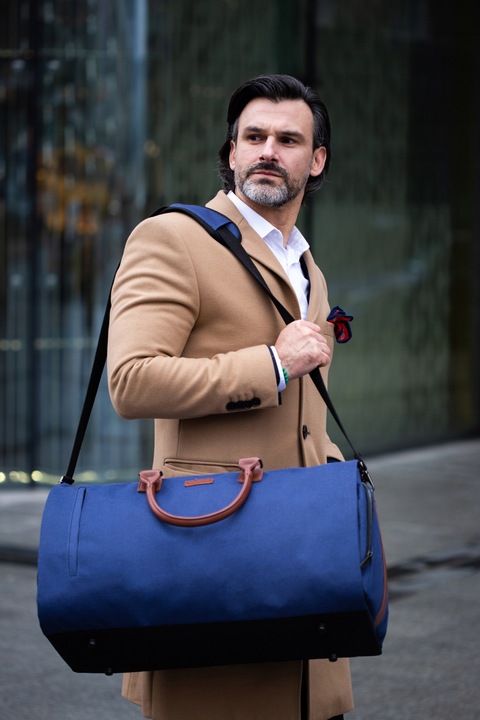 POKROWIEC na GARNITUR KOSZULE TORBA PODRÓŻNA Solidna TORBA weekendowa 2w1