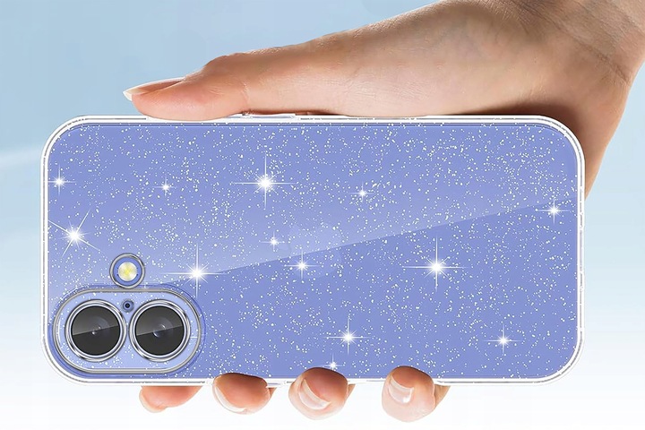 Etui do iPhone 16 SILIKONOWE BROKAT clear CASE + SZKŁO OCHRONNE 9H