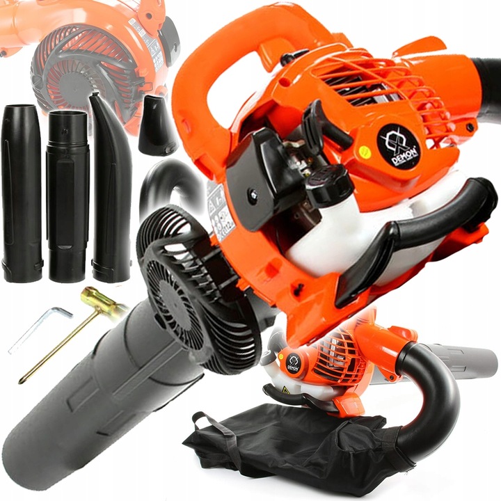 DMUCHAWA SPALINOWA ODKURZACZ do LIŚCI ŚNIEGU Z ROZDRABNIACZEM + WOREK