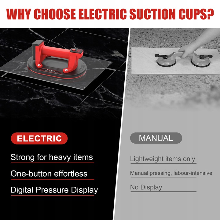 AUTOMATYCZNA AKUMULATOROWA ELEKTRYCZNA PRZYSSAWKA PRÓŻNIOWA z LCD