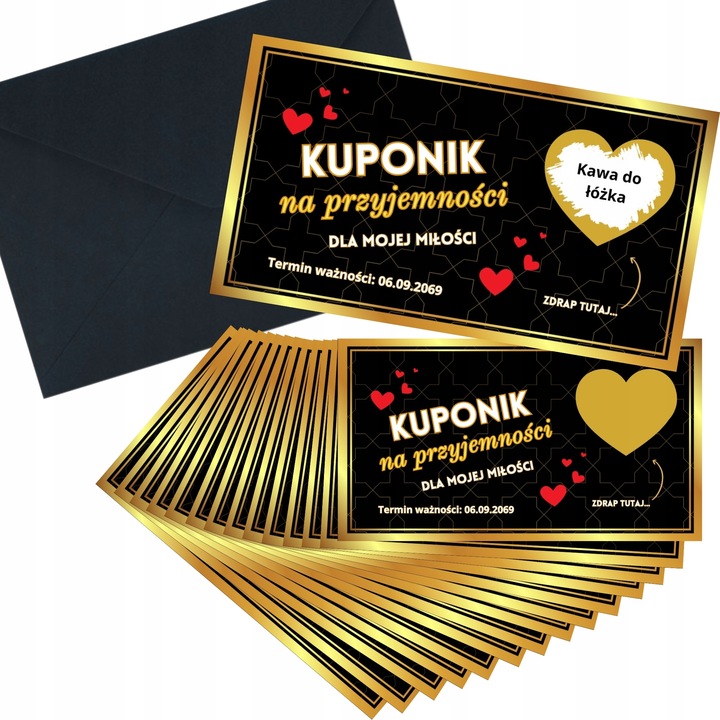15x ZDRAPKI DLA PAR - KUPONY PRZYJEMNOŚCI DZIEŃ CHŁOPAKA DLA MĘŻA, ROCZNICA
