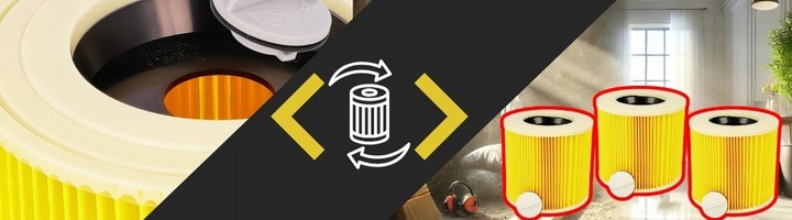 3x FILTR DO ODKURZACZA KARCHER WD3 Filtry 3 SZT WD 3 MV3 WD2 SE4001 KWD3