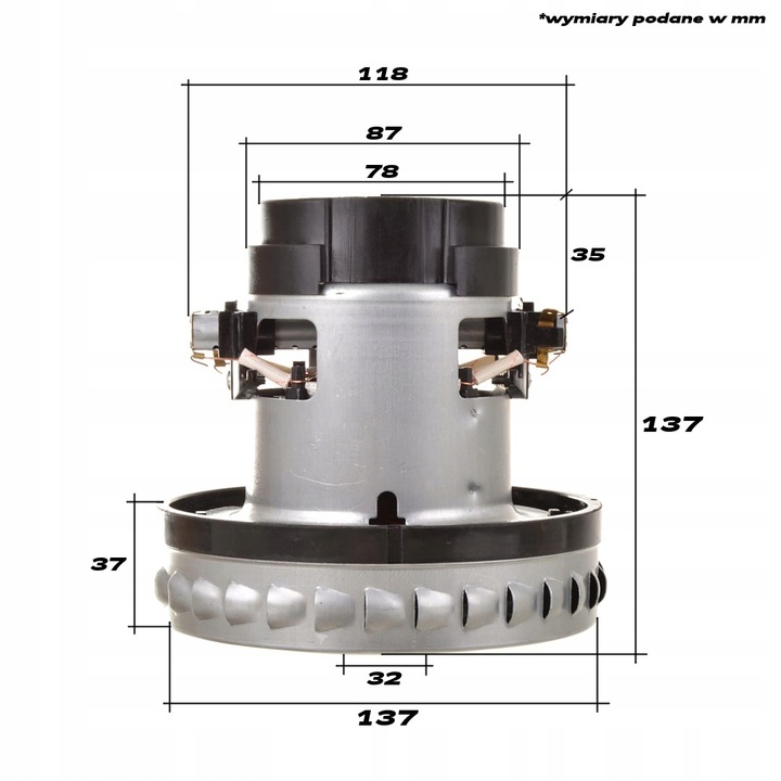 Turbina silnik 1400W do odkurzacza Karcher WD2, MV2, MV3, WD3, seria A