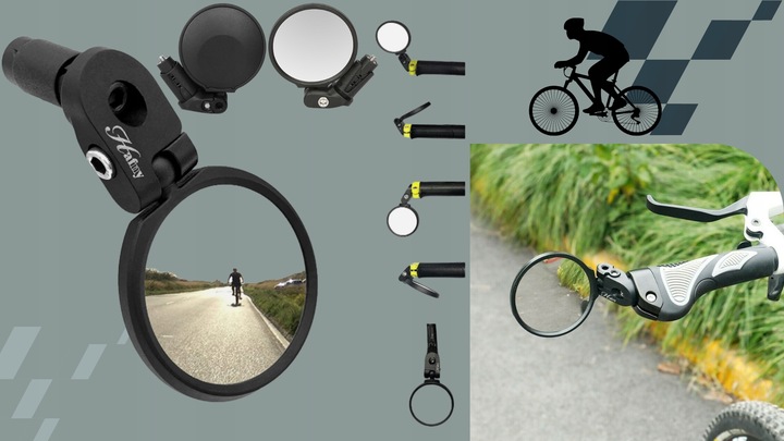 Lusterko rowerowe roweru wsteczne lewe prawe 360 lekkie dobra widoczność