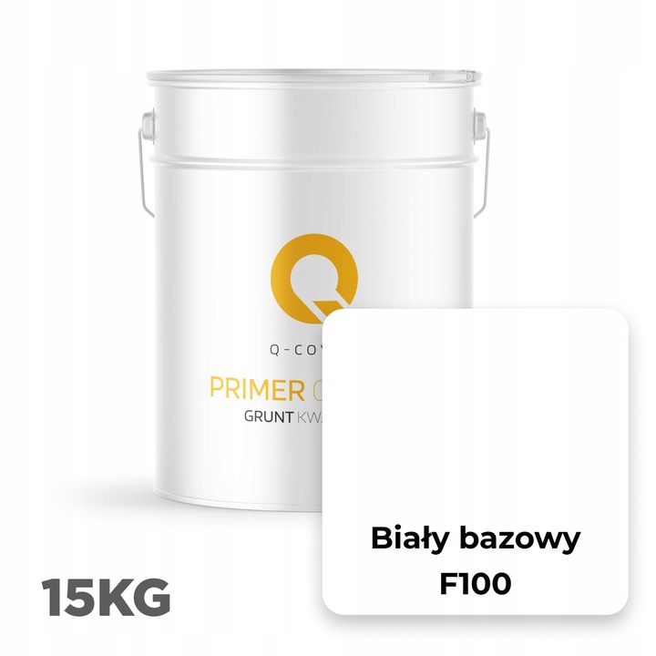 GRUNT KWARCOWY POD TYNK SILIKONOWY KOLOR BIAŁY BAZOWY F100 BIEL 15KG