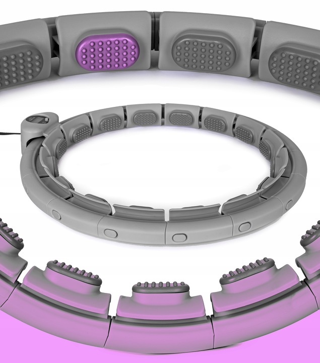 Hula-hop ODCHUDZAJĄCE z LICZNIKIEM KOŁO z obciążeniem WYPUSTKAMI