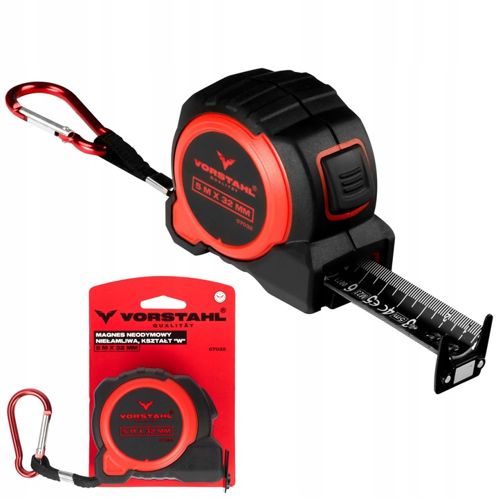 Metrówka Miarka zwijana Miara Dwustronna Metr MAGNES > 5m < 32mm