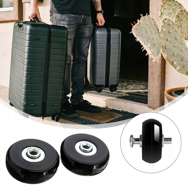 KÓŁKO DO WALIZKI CZĘŚCI BAGAŻ WALIZEK TORBY 4 SZT serwis naprawa w 5 min