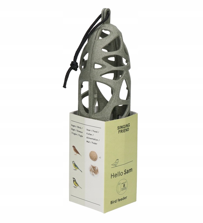 KARMNIK DLA PTAKÓW HELLO SAM SINGING FRIEND + KULE BILE TŁUSZCZOWE 15